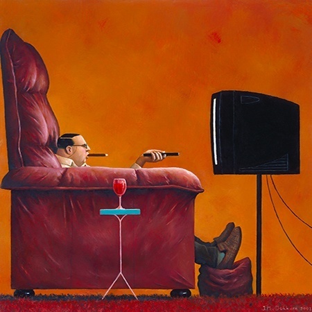 Huisje borreltje beeldje - Marius van Dokkum
