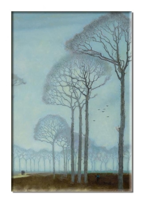 Koelkastmagneet - Bomenrij - Jan Mankes