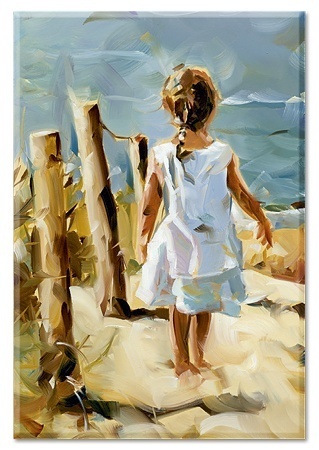 Koelkastmagneet : Ik zie de zee! - Dorus Brekelmans