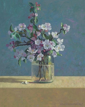 Bloesemtak in vaasje - Henk Helmantel