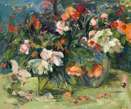 Bloemstilleven-in-oranje-Carla-Rodenberg