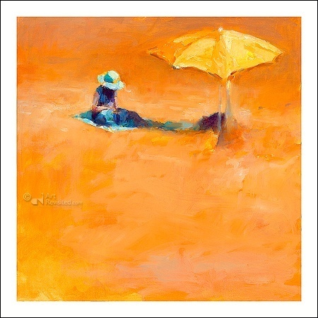 Hope cove, the reader - Dinie Boogaart, wenskaart