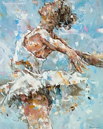 Ballerina in blue - Dorus Brekelmans