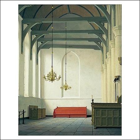 De zuidbeuk van de St Nicolaas Kerk te Monnickendam - Henk Helmantel, wenskaart