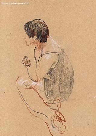 Zittende vrouw - Matthijs Roling