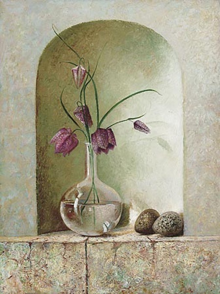 Stilleven met kievitsbloem - Harry Meerveld