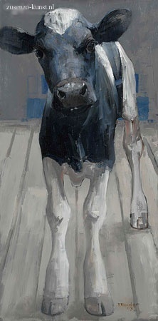 Zwartbont kalf - Pieter Pander