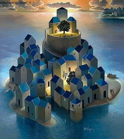 Langzaam stroomt de avond binnen - Michiel Schrijver