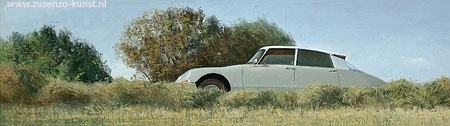 Op de oude Bildtzijldijk, Citroën ID 19b, 1967 - Martin Sijbesma