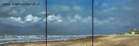 Strand Noord drieluik - Ans Smits
