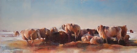 Kudde schapen - Hiske Wiersma