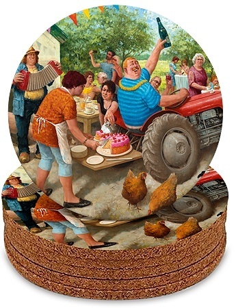 Onderzetters - Tuinfeest - Marius van Dokkum