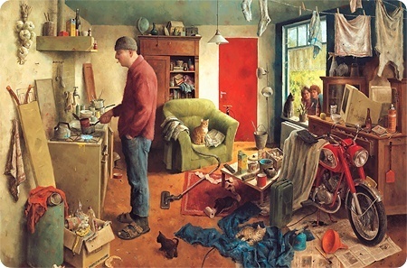 Placemat - Mannenhuishouding - Marius van Dokkum