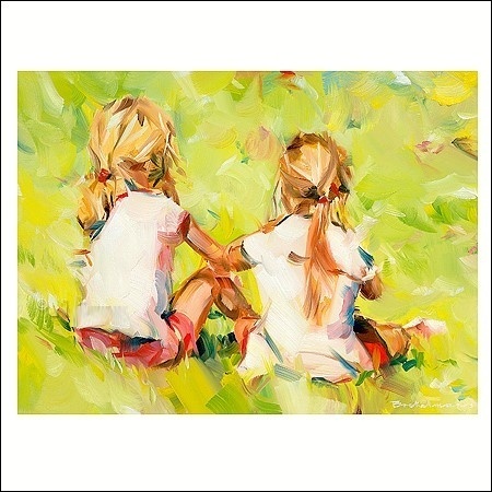 Meisjes in de tuin - Dorus Brekelmans