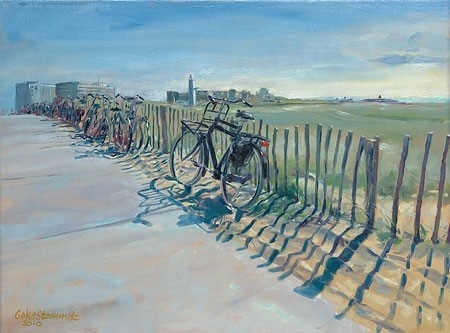 Fietsen bij Noordwijk van Geke Steenmetz