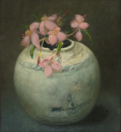 Gemberpot met oleander van Pieter Knorr